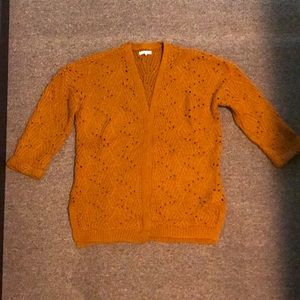 Maurices Open-Front Eyelet Cardigan